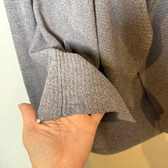 Barefoot Dreams CozyChic Lite Circle Cardigan Blue Gray Size M - Picture 6 of 11